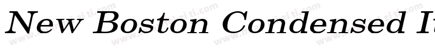 New Boston Condensed Italic字体转换